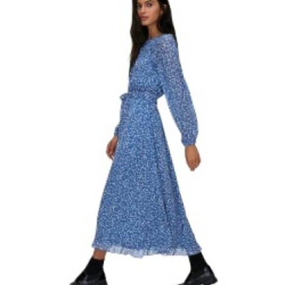 NWOT Little Moon Black & White Florals Print Verbenna Maxi Dress - Picture 10 of 12